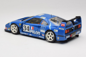 Ferrari F40 Evoluzione #34 Zils Custom 1987 Bburago 1:18 3032-C1 Metāls — attēls 7 no 8