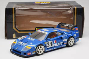 Ferrari F40 Evoluzione #34 Zils Custom 1987 Bburago 1:18 3032-C1 Metāls — attēls 8 no 8