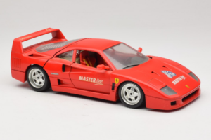 Ferrari F40 Evoluzione Sarkans Master Line Bburago 1:18 3042-M1 Metāls — attēls 6 no 8