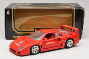 Ferrari F40 Evoluzione Sarkans Master Line Bburago 1:18 3042-M1 Metāls — attēls 8 no 8