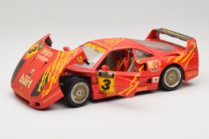 Ferrari F40 #3 F. Kroymans Ferrari Imports Kroymans BBS Wheels Sarkans 1987 Bburago 1:18 3032-H1 Metāls — attēls 2 no 8
