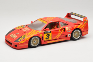 Ferrari F40 #3 F. Kroymans Ferrari Imports Kroymans BBS Wheels Sarkans 1987 Bburago 1:18 3032-H1 Metāls