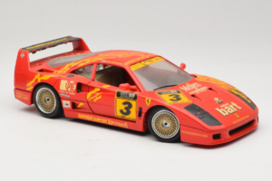 Ferrari F40 #3 F. Kroymans Ferrari Imports Kroymans BBS Wheels Sarkans 1987 Bburago 1:18 3032-H1 Metāls — attēls 6 no 8