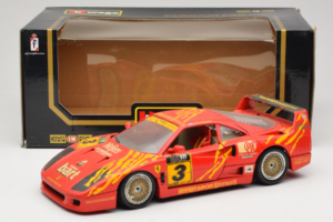 Ferrari F40 #3 F. Kroymans Ferrari Imports Kroymans BBS Wheels Sarkans 1987 Bburago 1:18 3032-H1 Metāls — attēls 8 no 8