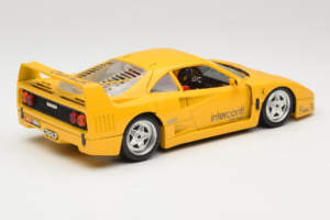 Ferrari F40 Interconti Car HiFi Dzeltens Bburago 1:18 3032-I1 Metāls — attēls 3 no 8