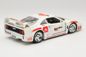 Ferrari F40 Kart-o-Mania Balts Bburago 1:18 3332-W3 Metāls — attēls 3 no 8