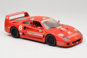 Ferrari F40 #6 V. Colombo L'Indipendente Sarkans 1987 Bburago 1:18 3032-L1 Metāls — attēls 6 no 8