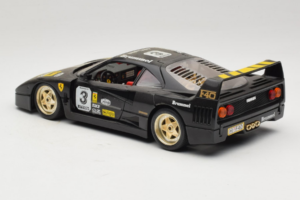 Ferrari F40 Magneti Marelli #3 Melns Bburago 1:18 3022-B1 Metāls — attēls 7 no 8