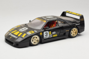 Ferrari F40 Magneti Marelli #3 Melns Bburago 1:18 3022-B1 Metāls