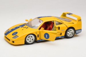 Ferrari F40 #1 Dzeltens Bauer Ierobežots Izdevums 100 gab Bburago 1:18 BSR001 Metāls — attēls 2 no 8