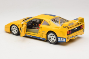 Ferrari F40 #1 Dzeltens Bauer Ierobežots Izdevums 100 gab Bburago 1:18 BSR001 Metāls — attēls 5 no 8