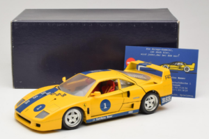 Ferrari F40 #1 Dzeltens Bauer Ierobežots Izdevums 100 gab Bburago 1:18 BSR001 Metāls — attēls 8 no 8