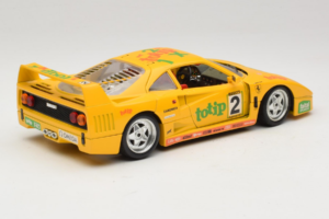 Ferrari F40 Totip Jolly Club #2 Dzeltens Bburago 1:18 3332-Y1 Metāls — attēls 3 no 8