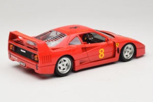 Ferrari F40 #8 Bevro International Sarkans 1987 Bburago 1:18 3332-P3 Metāls — attēls 3 no 8