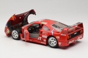 Ferrari F40 LM Pilot #34 Ferte / Thavenin / Palau 24 Hours of Le Mans 1995 Sarkans Bburago 1:18 3032-P3 Metāls — attēls 5 no 8