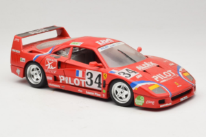 Ferrari F40 LM Pilot #34 Ferte / Thavenin / Palau 24 Hours of Le Mans 1995 Sarkans Bburago 1:18 3032-P3 Metāls — attēls 6 no 8
