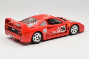 Ferrari F40 #56 Pilot Sarkans 1987 Bburago 1:18 3332-P2 Metāls — attēls 3 no 8