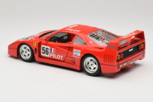Ferrari F40 #56 Pilot Sarkans 1987 Bburago 1:18 3332-P2 Metāls — attēls 7 no 8