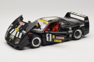 Ferrari F40 Pirelli Agip #1 Melns Bburago 1:18 3332-B1 Metāls — attēls 2 no 8