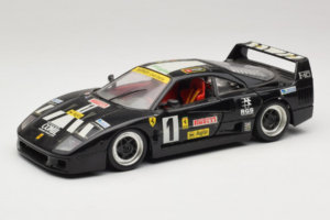 Ferrari F40 Pirelli Agip #1 Melns Bburago 1:18 3332-B1 Metāls