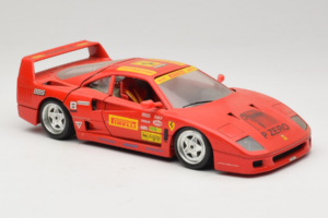 Ferrari F40 Pirelli BBS Sarkans Bburago 1:18 3032-P4 Metāls — attēls 6 no 8