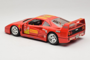 Ferrari F40 Pirelli BBS Sarkans Bburago 1:18 3032-P4 Metāls — attēls 7 no 8