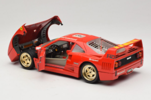 Ferrari F40 #3 Pirelli Sarkans 1987 Bburago 1:18 3332-P4 Metāls — attēls 5 no 8