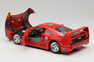 Ferrari F40 PPG Auto Refinish Sarkans Bburago 1:18 3332-P1 Metāls — attēls 5 no 8
