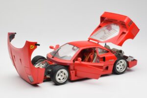 Ferrari F40 Sarkans Bburago 1:18 3032 Metāls — attēls 2 no 8