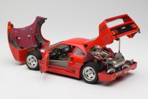 Ferrari F40 Sarkans Bburago 1:18 3032 Metāls — attēls 5 no 8