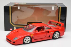 Ferrari F40 Sarkans Bburago 1:18 3032 Metāls — attēls 8 no 8