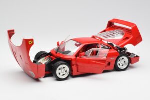 Ferrari F40 Sarkans Hot Wheels 1:18 23911 Metāls — attēls 2 no 8