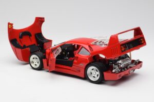 Ferrari F40 Sarkans Hot Wheels 1:18 23911 Metāls — attēls 5 no 8