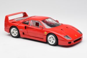 Ferrari F40 Sarkans Hot Wheels 1:18 23911 Metāls — attēls 6 no 8