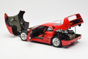 Ferrari F40 Sarkans Kyosho 1:18 08416R2 Metāls — attēls 7 no 10