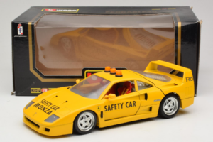 Ferrari F40 Safety Car Dzeltens Bburago 1:18 3032-Y2 Metāls — attēls 8 no 8