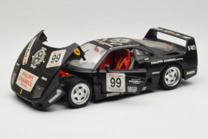 Ferrari F40 Seco #99 Lesseps / Charriol / Balandras Melns Bburago 1:18 3032-B3 Metāls — attēls 2 no 8