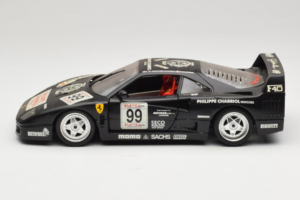 Ferrari F40 Seco #99 Lesseps / Charriol / Balandras Melns Bburago 1:18 3032-B3 Metāls — attēls 4 no 8