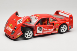 Ferrari F40 #40 T. Ohta / A. Reid Taisan Sarkans 1987 Bburago 1:18 3022-T1 Metāls — attēls 2 no 8