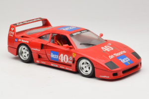 Ferrari F40 #40 the0123 Sarkans 1987 Bburago 1:18 3332-P5 Metāls — attēls 6 no 8