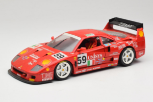 Ferrari F40 LM Unisys #59 Ota / P. Nappi / R. Donovan 24 Hours of Le Mans 1996 Bburago 1:18 3032-U1 Metāls