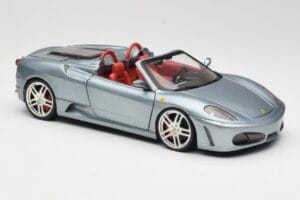 Ferrari F430 Spider Blue Metallic Hot Wheels 1:18 H3074 Metāls — attēls 6 no 8