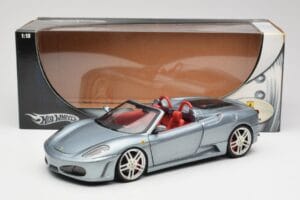 Ferrari F430 Spider Blue Metallic Hot Wheels 1:18 H3074 Metāls — attēls 8 no 8