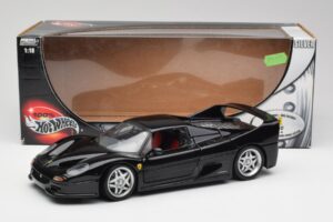 Ferrari F50 Melns Hot Wheels 1:18 23910 Metāls — attēls 8 no 8