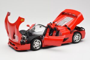 Ferrari F50 Kabriolets Sarkans Bburago 1:18 3352 Metāls — attēls 2 no 8