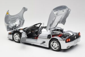Ferrari F50 Kabriolets Sudrabs Bburago 1:18 3372 Metāls — attēls 5 no 8