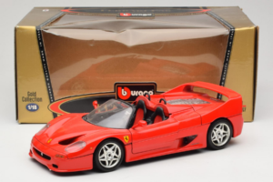 Ferrari F50 Kabriolets Sarkans Bburago 1:18 3372-P1 Metāls — attēls 8 no 8