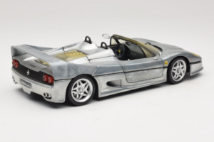 Ferrari F50 Kabriolets Chrome Silver Ierobežots Izdevums Hot Wheels 1:18 25741 Metāls — attēls 3 no 8