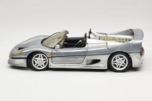 Ferrari F50 Kabriolets Chrome Silver Ierobežots Izdevums Hot Wheels 1:18 25741 Metāls — attēls 4 no 8