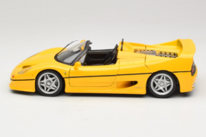 Ferrari F50 Kabriolets Shell Dzeltens Maisto 1:18 3076-Y2 Metāls — attēls 4 no 8